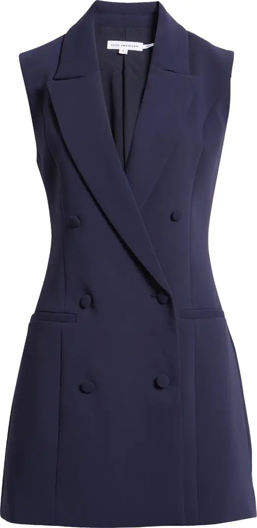 Sleeveless Double Breasted Blazer Minidress | Nordstrom