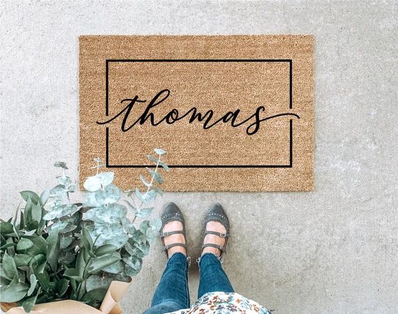 Welcome Mat, Custom Doormat, Housewarming Gift, Wedding Gift, Gift for couples, Anniversary Gift,... | Etsy (US)