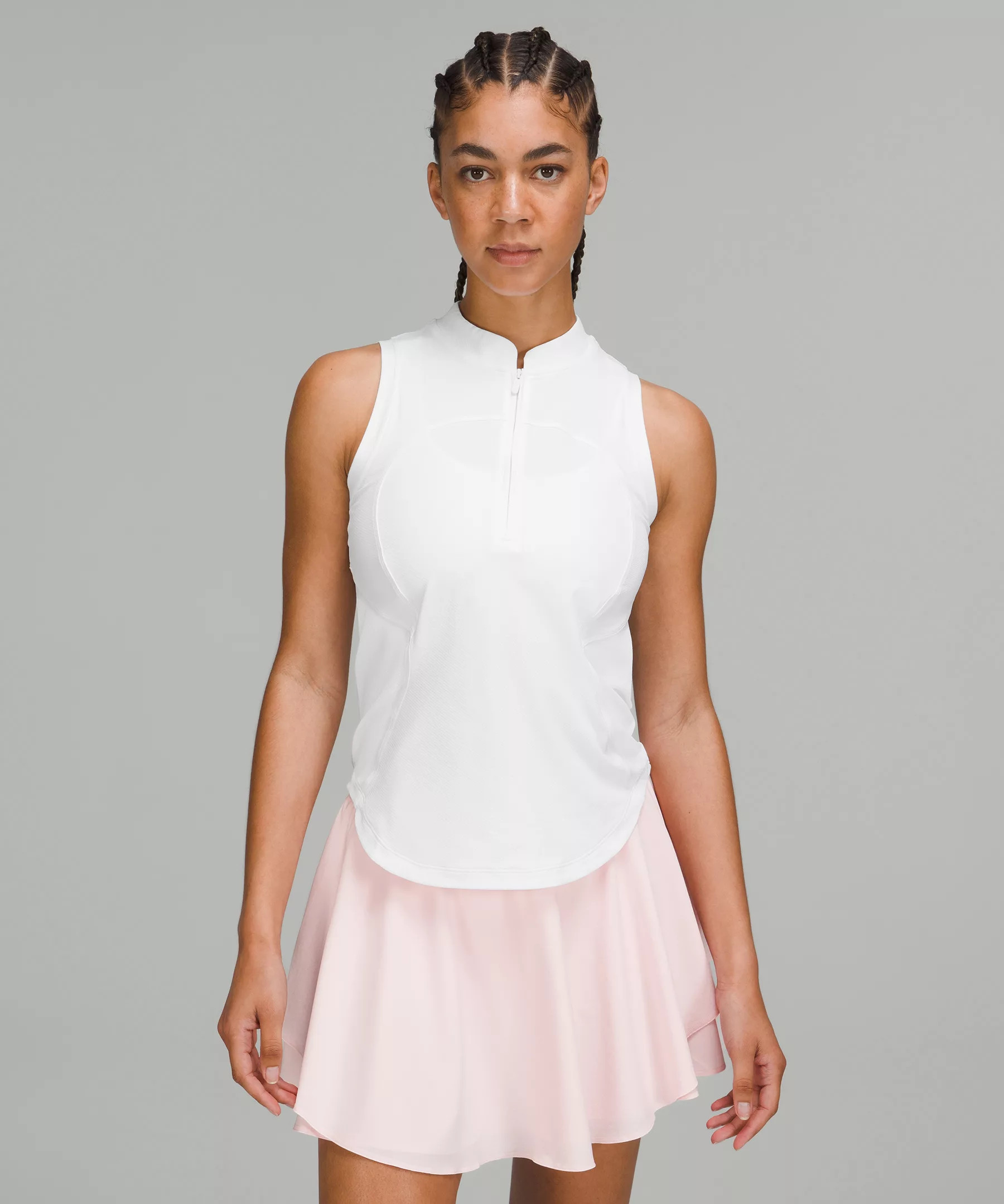 Front Zip Mock-Neck Tennis Tank Top | Lululemon (US)