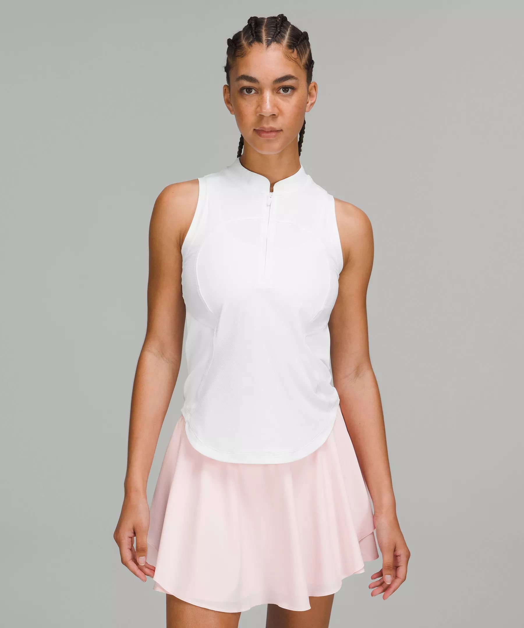 Front Zip Mock-Neck Tennis Tank Top | Women's Sleeveless & Tank Tops | lululemon | Lululemon (US)