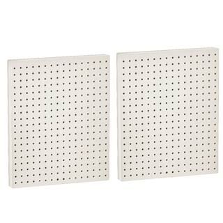 Azar Displays 20.25 in H x 16 in W Pegboard White Styrene One Sided Panel (2-Pieces per Box)-7716... | The Home Depot