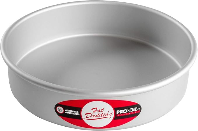 Fat Daddio's Round Cake Pan, 8 x 2 Inch, Silver | Amazon (US)