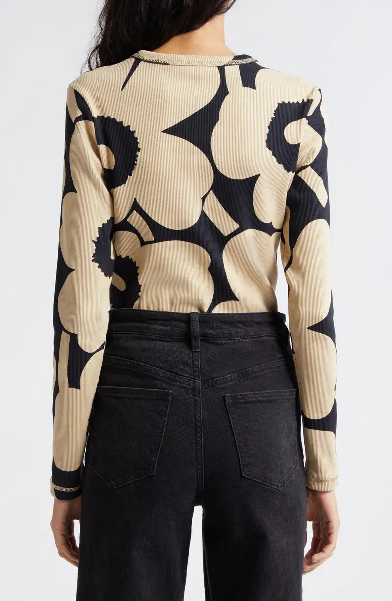 Marimekko Tulva Unikko Rib Long Sleeve T-Shirt | Nordstrom | Nordstrom