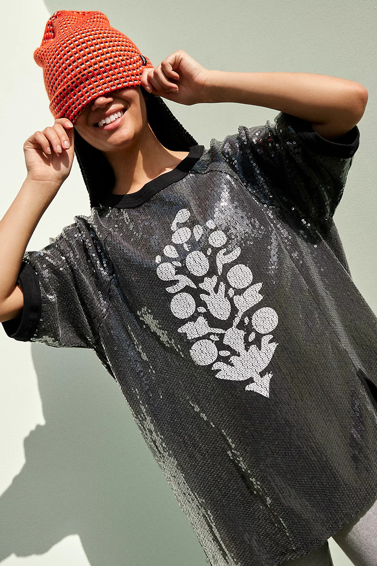 Sequin Run Off Tee | Free People (Global - UK&FR Excluded)