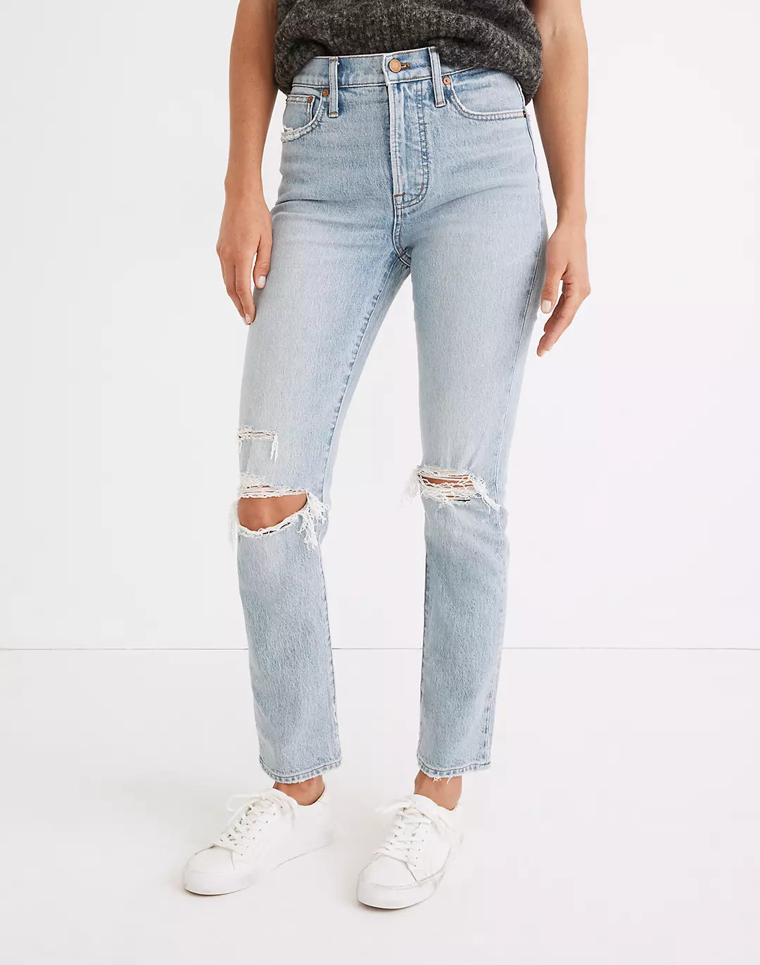 The Perfect Vintage Jean in Grandbay Wash: Destructed Edition | Madewell