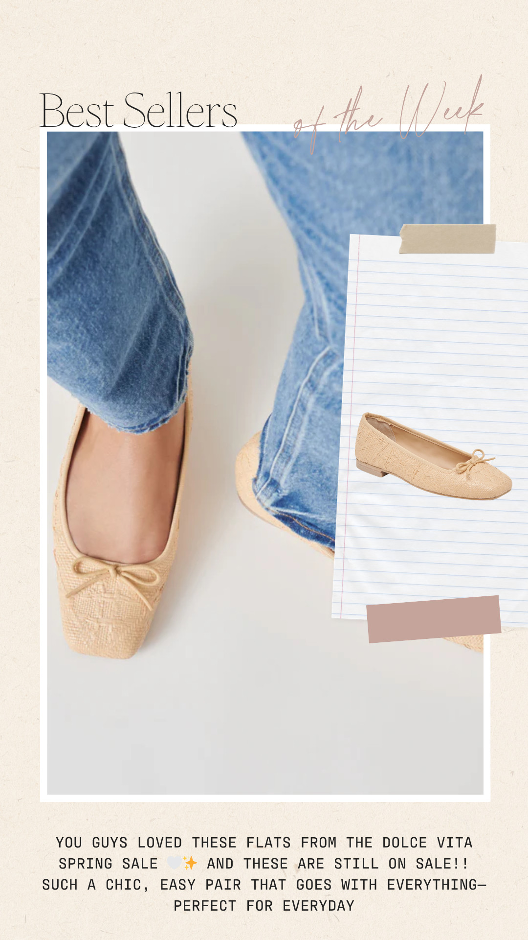 You guys loved these flats from the Dolce Vita spring sale 🤍✨ and these are still on sale!! Such a chic, easy pair that goes with everything—perfect for everyday 

 #LTKootd #LTKPetite