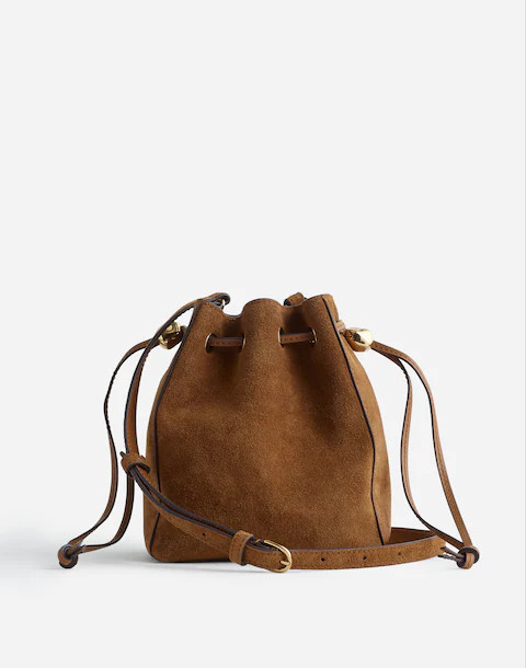 The Mini Drawstring Crossbody Bucket Bag | Madewell