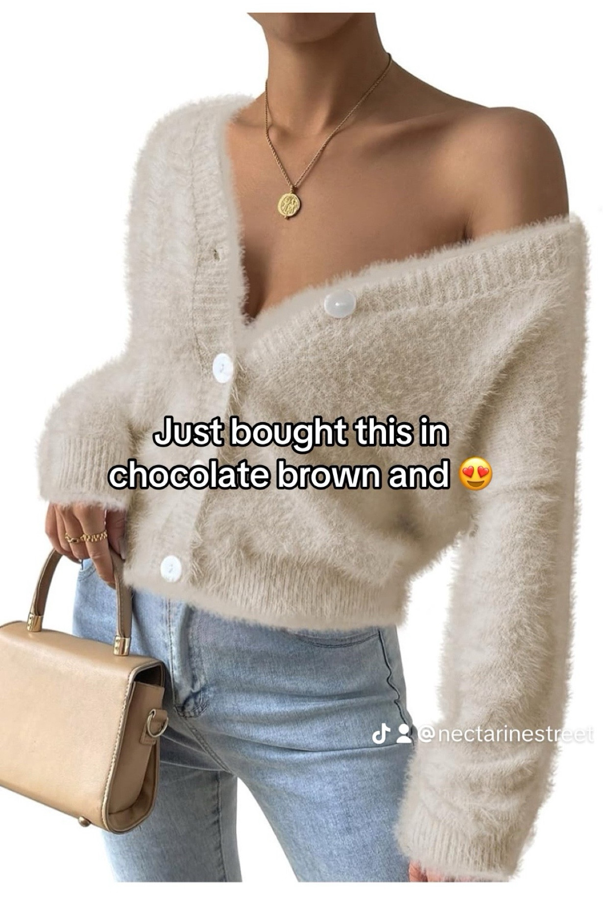 Fuzzy sweater 
Furry sweater 

#LTKfindsunder50 #LTKSeasonal