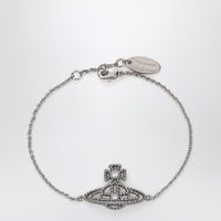 Vivienne Westwood Platinum Orb Logo Bracelet | Balardi (US & Canada)