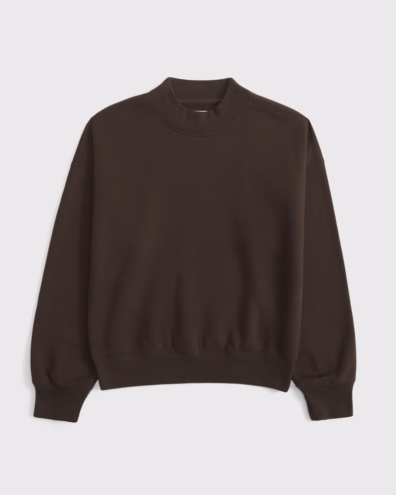 Women's Sunday Mockneck Crew | Women's Tops | Abercrombie.com | Abercrombie & Fitch (US)