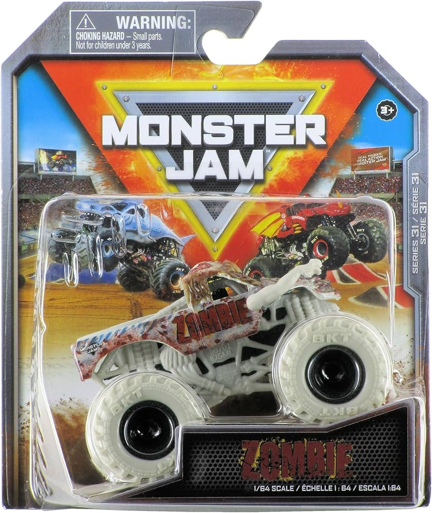 Monster Jam 2023 Spin Master 1:64 Diecast Truck Series 31 Bone Yard Trucks Zombie | Amazon (US)
