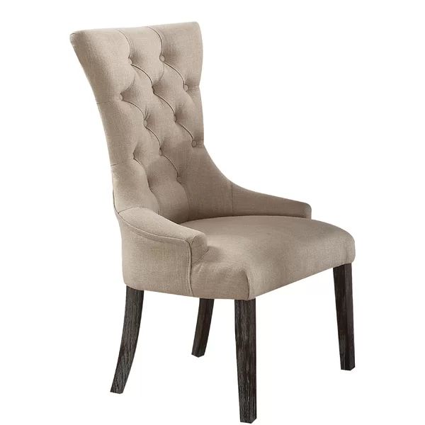 Nunan Tufted Upholstered Arm Chair in Beige (Set of 2) | Wayfair North America