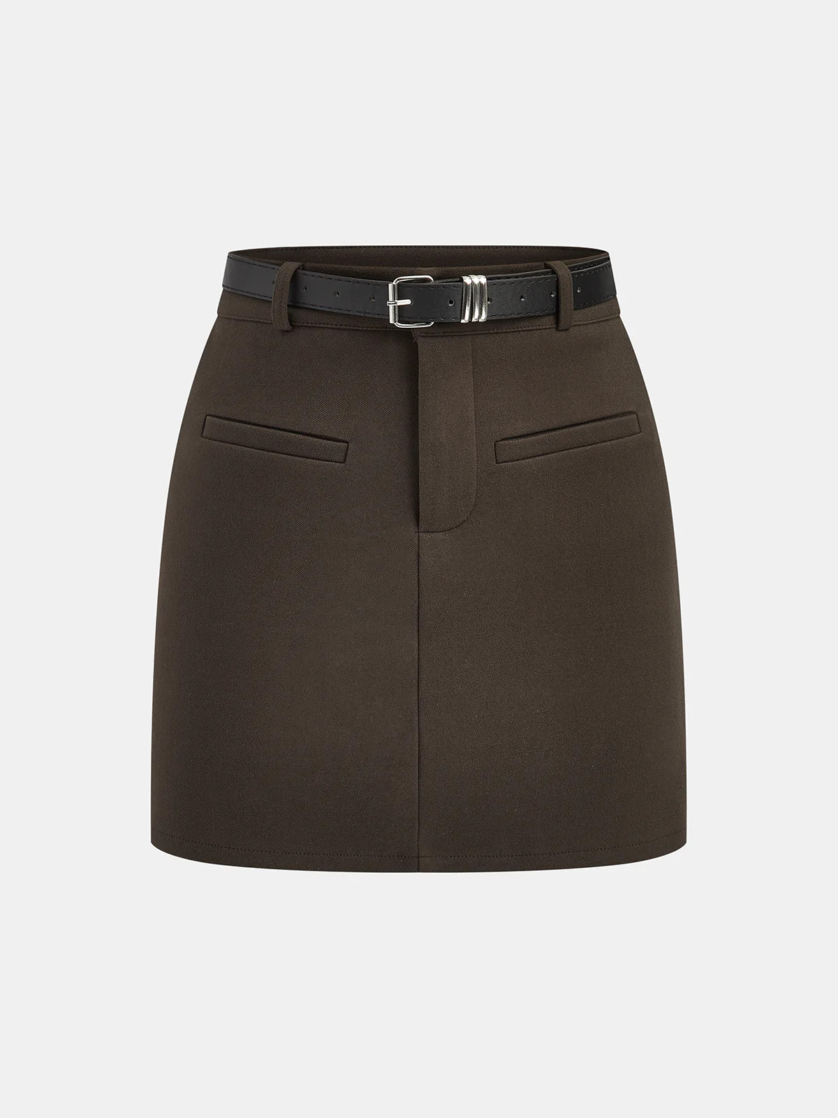 Mini Skirt with Decorative Belt | Commense