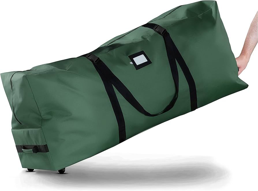 Zober Christmas Tree Storage Bag 9 Ft - Rolling Christmas Tree Storage Box - 600D Fabric, Durable... | Amazon (US)
