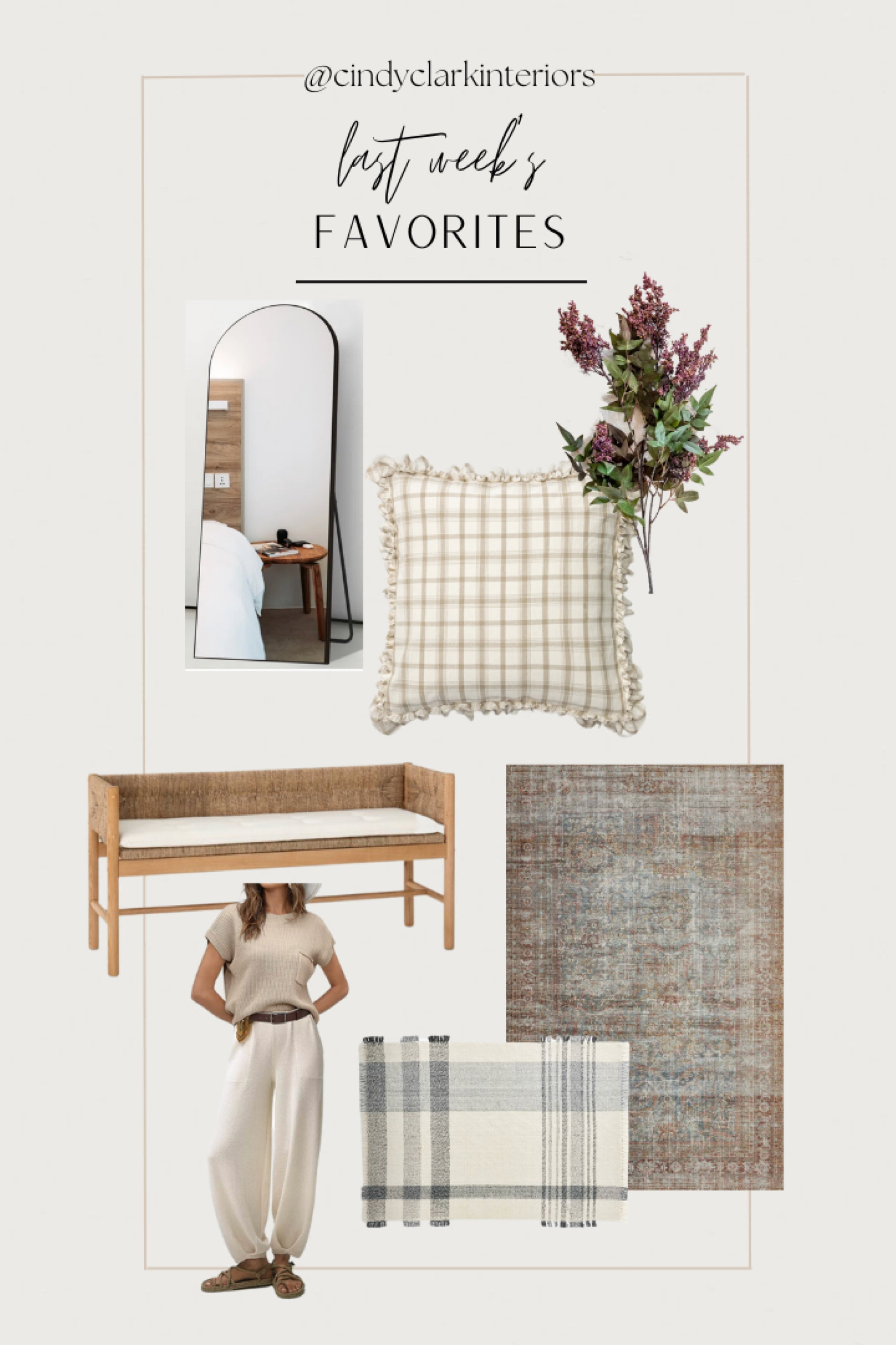 All of last week’s favorites picked by you!

Mirror, pillows, faux stems, bench, rugs, cozy outfit, Loloi, McGee and co, Amazon 

#LTKhome #LTKsalealert