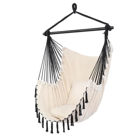EleaEleanor Hammock Chair Hanging Rope Swing, , 1 Seat Cushions Included, Hanging Chair with Quality | Walmart (US)