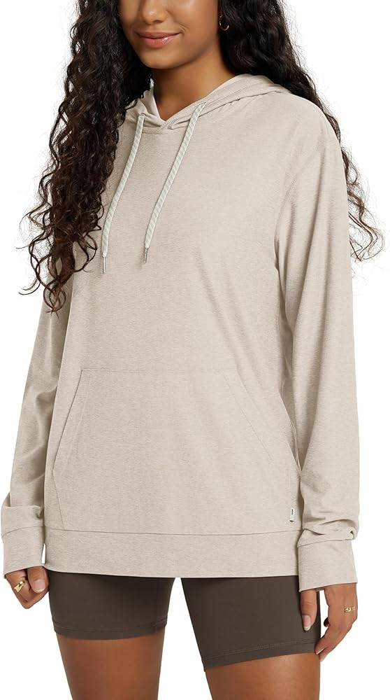ODODOS Women's Oversized Hoodie - Ultra Soft Stratum Tech Pullover UPF 50+ Long Sleeve Tops with ... | Amazon (US)