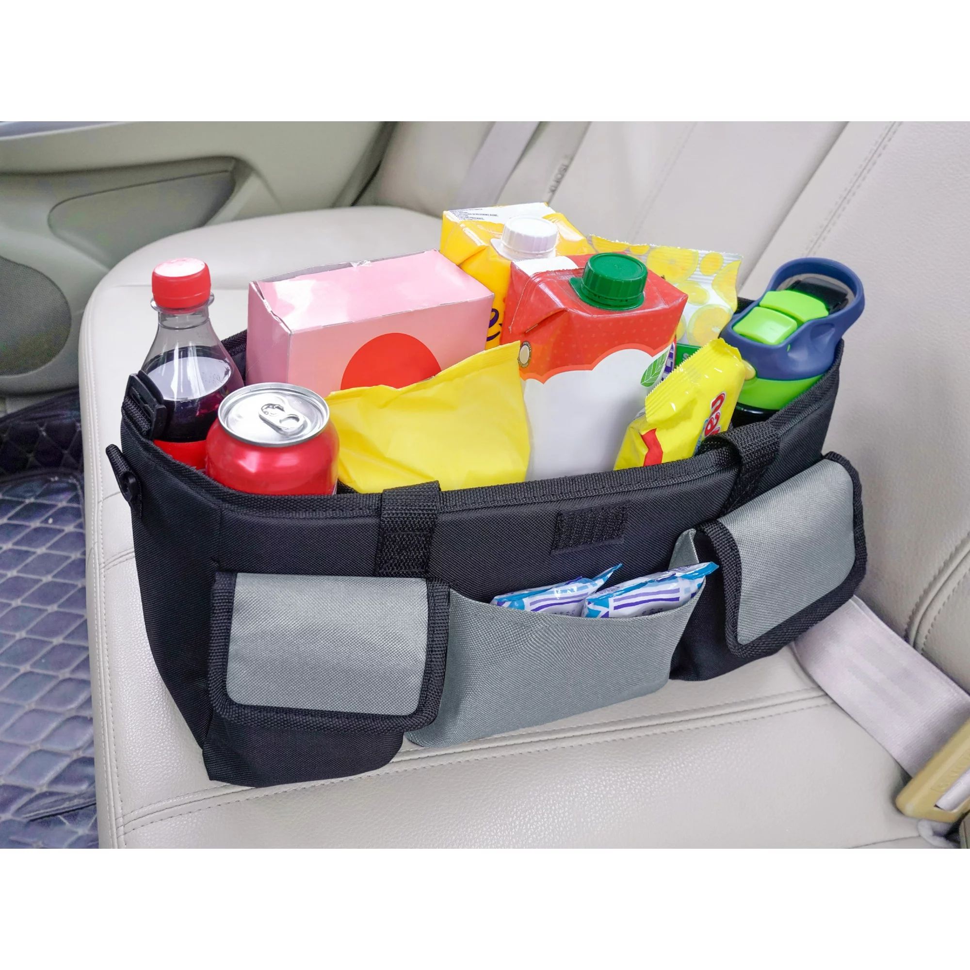 Auto Drive Gray Universal Portable Car Seat Organizer Bag | Walmart (US)