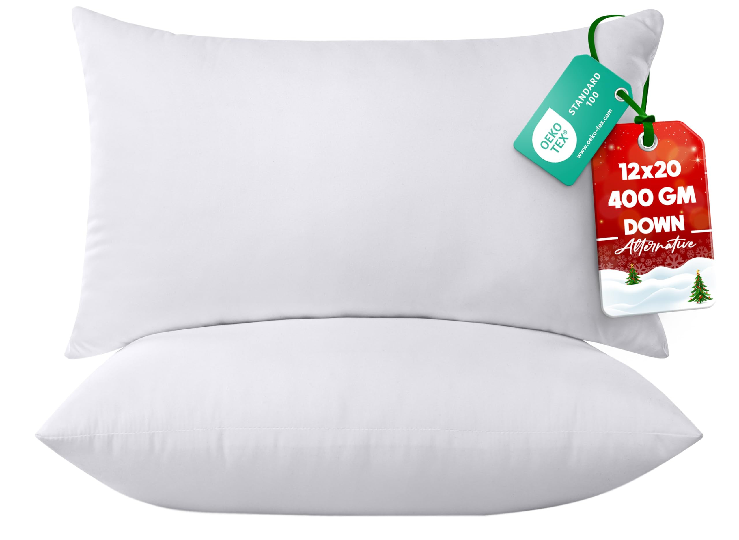 Utopia Bedding 12x20 Pillow Inserts, Set of 2, White – Indoor Decorative Throw Pillows for Bed,... | Amazon (US)