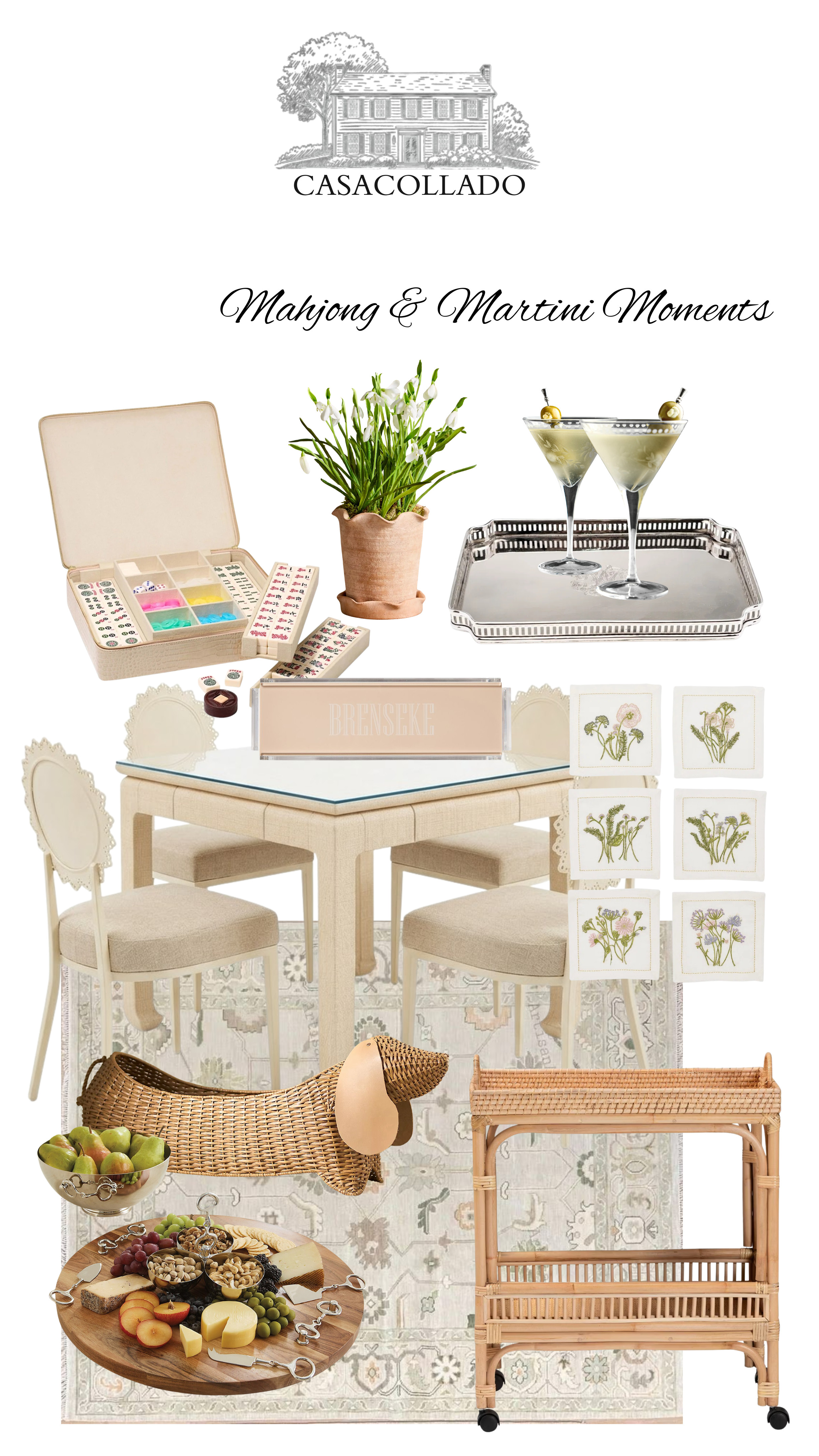 Mahjong afternoons, but make it beautiful ✨

Setting the scene with a layered table, cozy chairs, a soft rug underfoot, and all the little details that make it feel special—chic drinkware, fresh greenery, and just the right touch of elegance.

Because game night isn’t just about playing… it’s about the atmosphere—and sharing it with your best girls 🀄️🤍

Shop everything you need to recreate this look through my LTK 

 #LTKdayinmylife #LTKmomlife #LTKfoodie