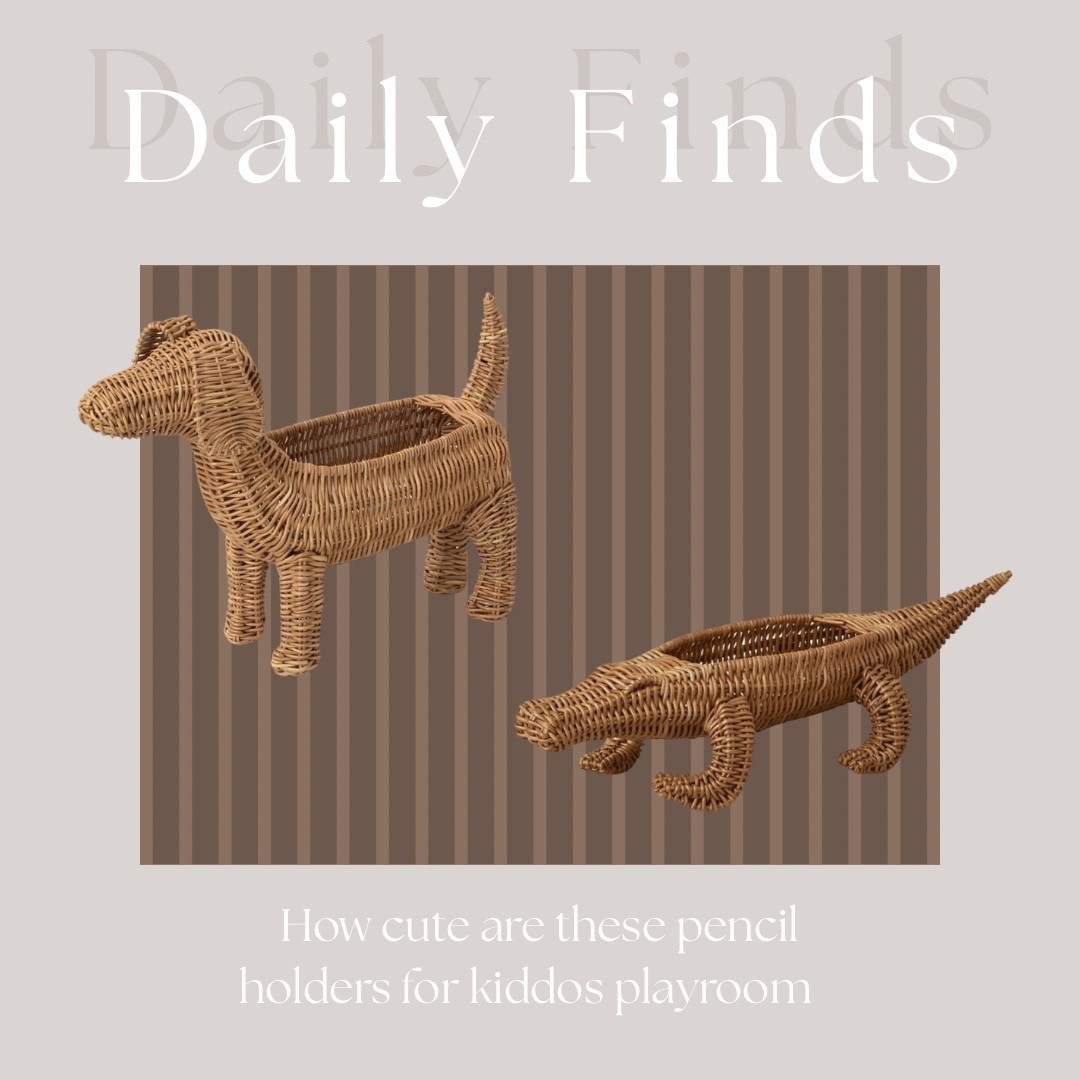 I love these rattan pencil holders! Perfect for a kids room or playroom! 🐶🤎



#kidsroom #girlsroom #boysroom #kidsdecor #playroom #homedecor #pencilholder #kidscrafts #target #newfinds

#LTKHome #LTKKids