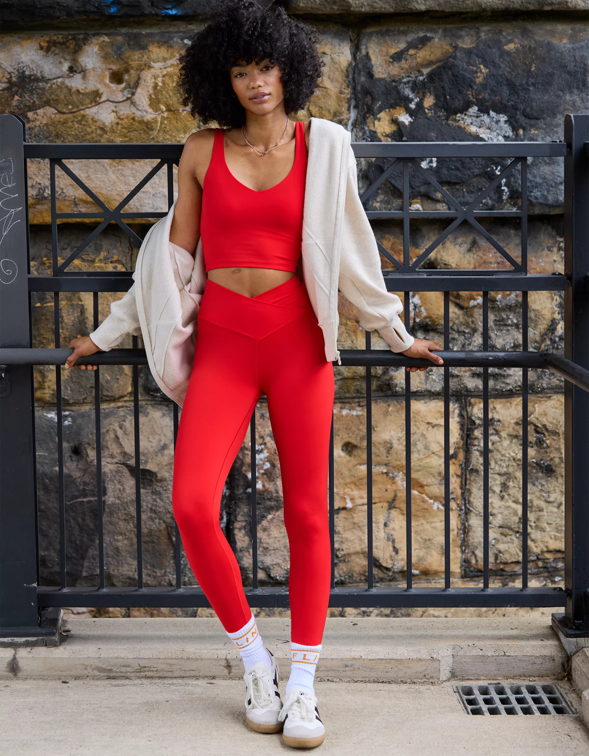 OFFLINE By Aerie Real Me High Waisted Crossover Legging | Aerie