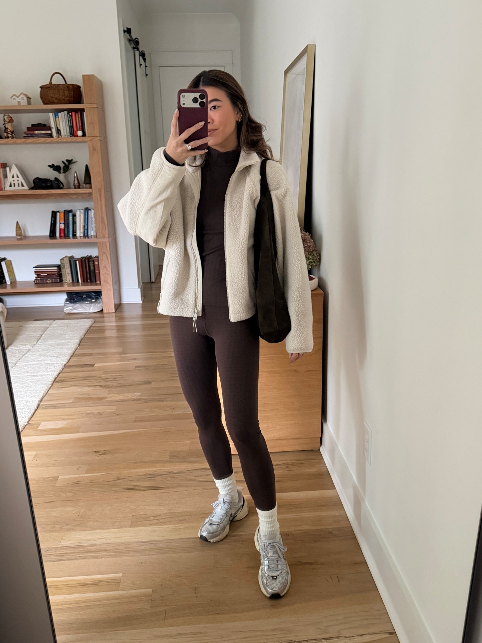 Top and bottoms XS, jacket Small, shoes sized up half a size 

Activewear, workout outfit, comfy outfit, matching set, workout set , petite leggings 

#LTKmomlife #LTKActive #LTKPetite