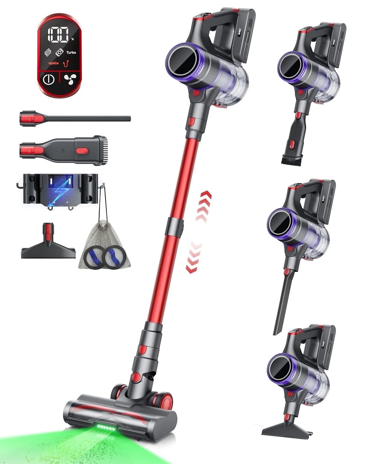 Cordless Vacuum Cleaner, 48kPa Powerful Stick Vacuum, 70 Mins Runtime, Lightweight Upright for Ho... | Walmart (US)