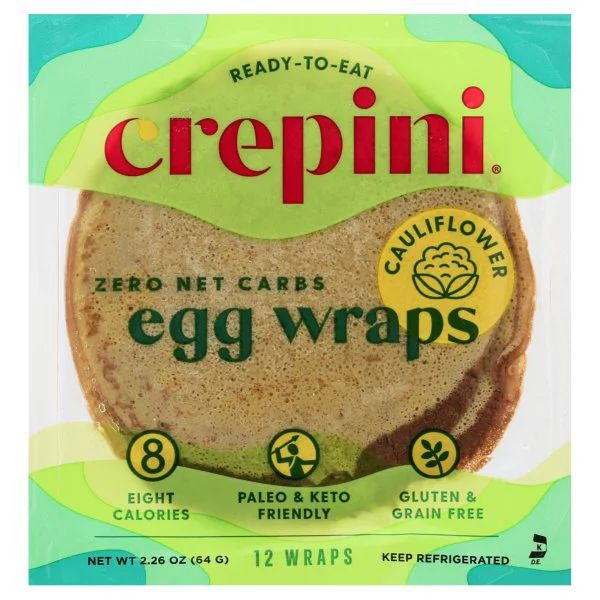 Crepini Egg Thins with Cauliflower, 2.26 oz 12 count per pack - Walmart.com | Walmart (US)