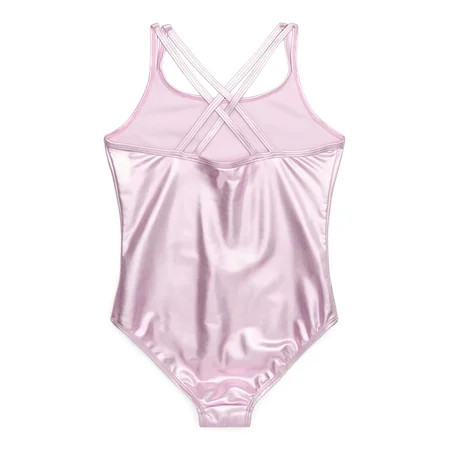 Wonder Nation Girls Foil Ombre 1-Piece Swimsuit Sizes 4-16 | Walmart (US)