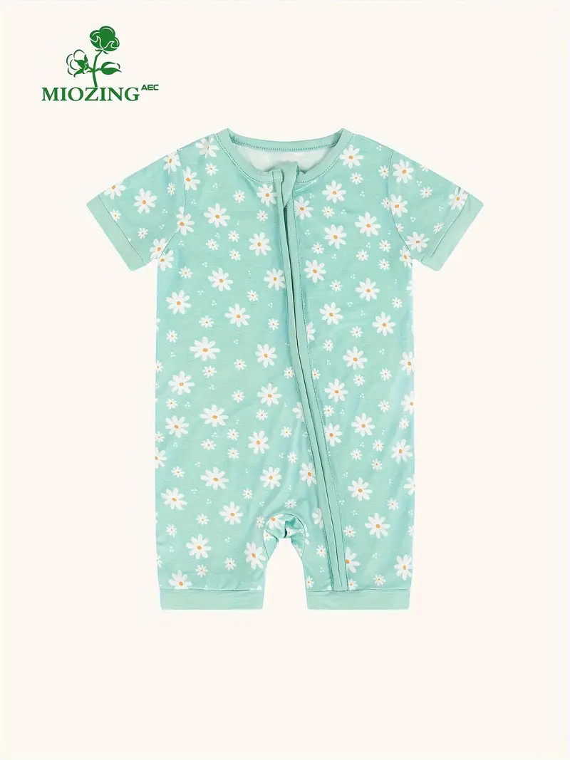 Softie Delight Bamboo Fiber Romper - Ultra-Soft, Breathable, Short Sleeve Onesie for Baby Girls, ... | Temu Affiliate Program