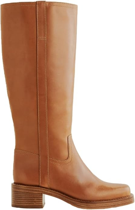 Knee High Boots for Women Comfortable Chunky Heel Square Toe Tall Boots Womens Fashion Low Heel P... | Amazon (US)