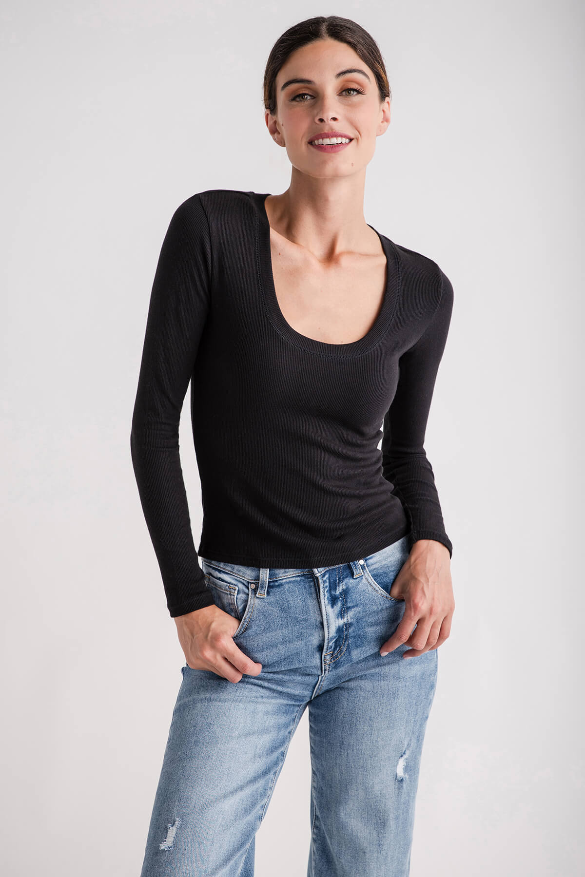 Z Supply Sirena Rib L/S Tee | Social Threads