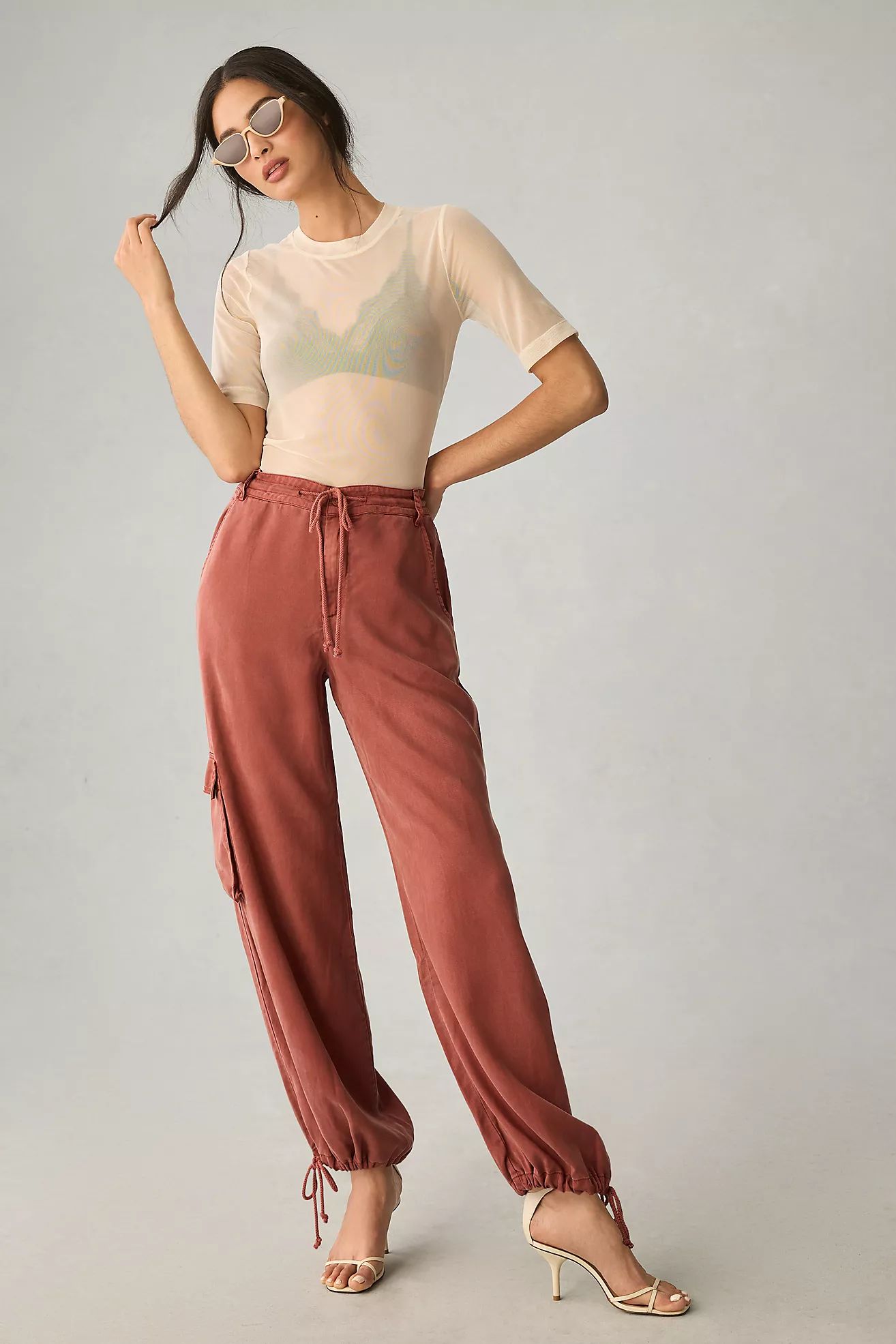 On the Road Drawstring Ankle Cargo Pants | Anthropologie (US)