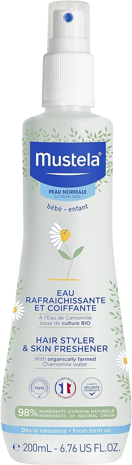 Mustela Baby Hair Styler & Skin Freshener - with Natural Avocado & Chamomile Water - Vegan & Hypoall | Amazon (US)