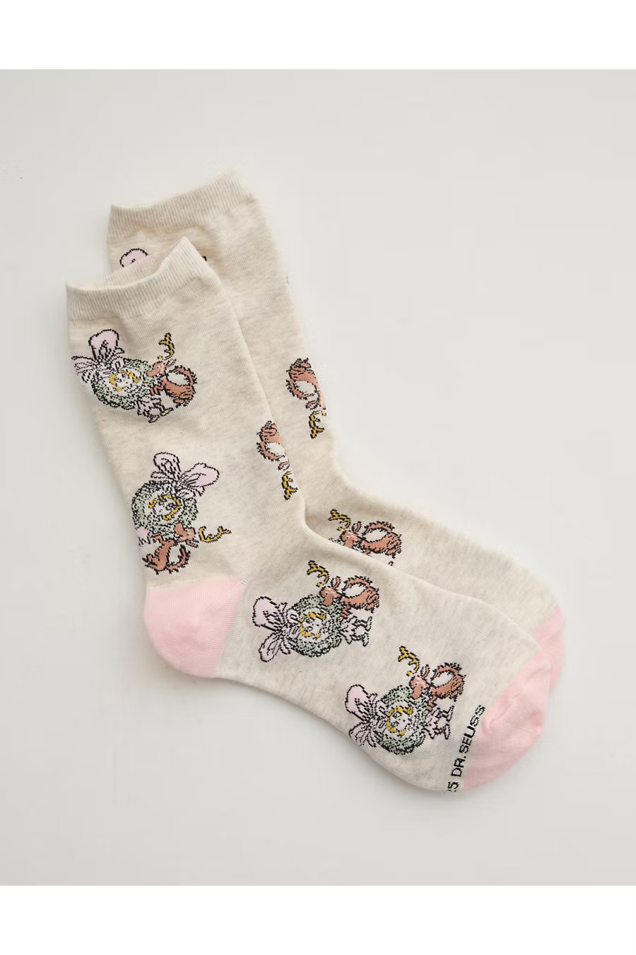 Aerie Real SoftÂ® Crew Socks Women's Heather Frost One Size | Aerie