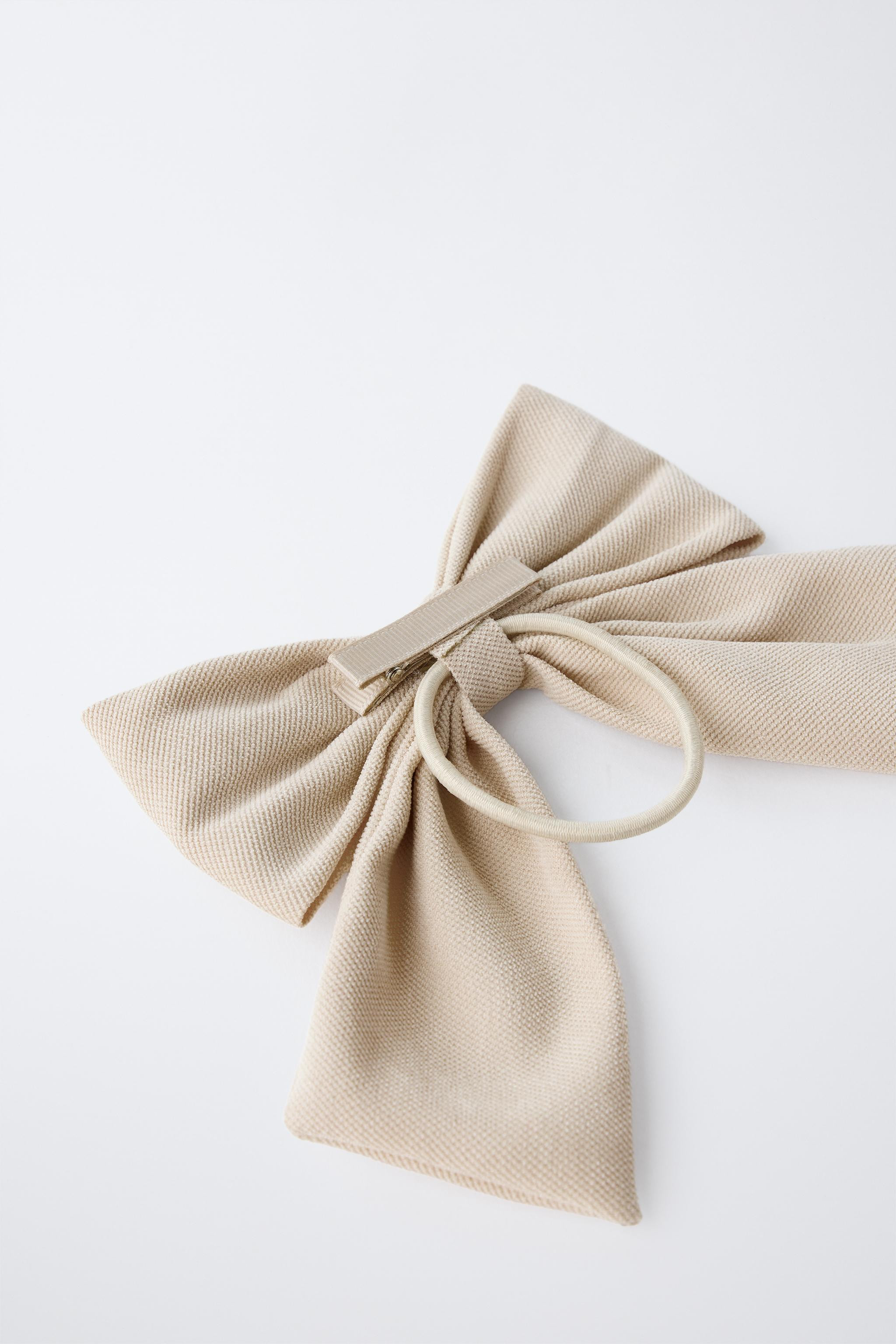 PIQUÉ BOW SCRUNCHIE | Zara UK