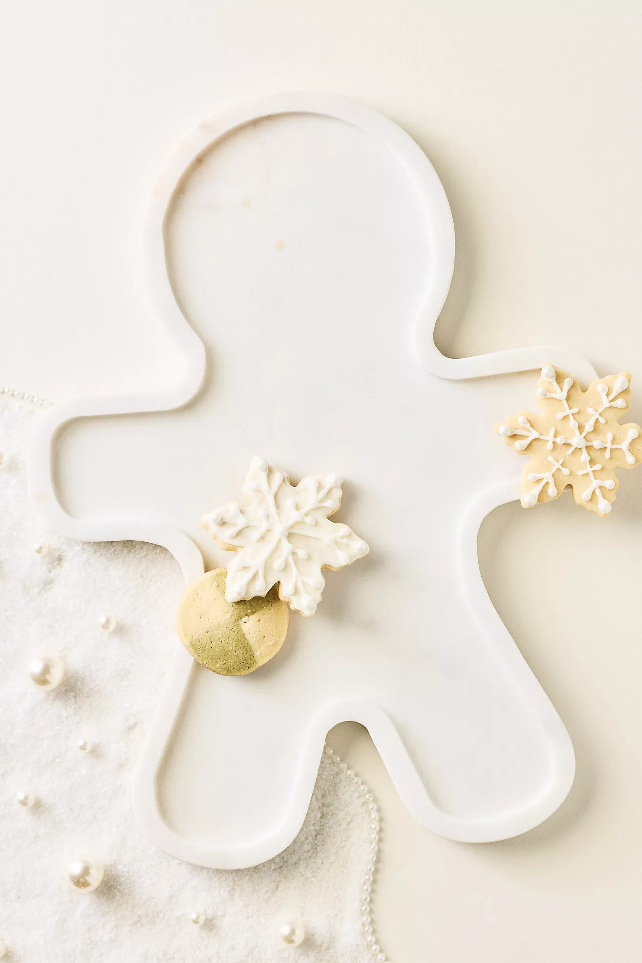 Blitzen Marble Gingerbread Serving Board | Anthropologie (US)