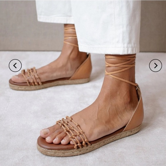 Alohas Wanderer - Brown Leather Espadrilles 38 | Poshmark