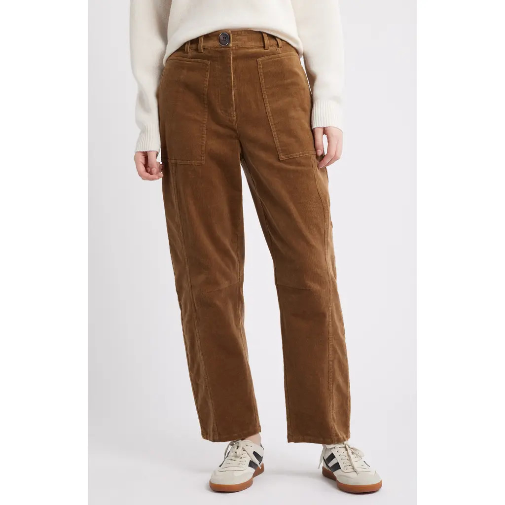 Rails Lunar Corduroy Barrel Leg Pants in Ginger at Nordstrom, Size 8 | Nordstrom