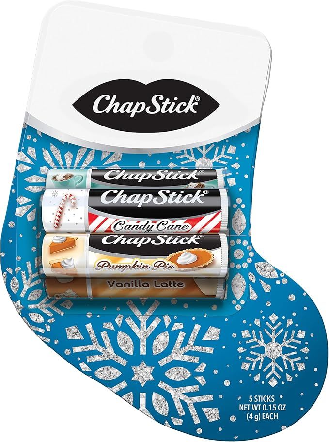 ChapStick Holiday Stocking Holiday Flavored Lip Balm Gift Set for Lip Care, Stocking Stuffer - 0.... | Amazon (US)
