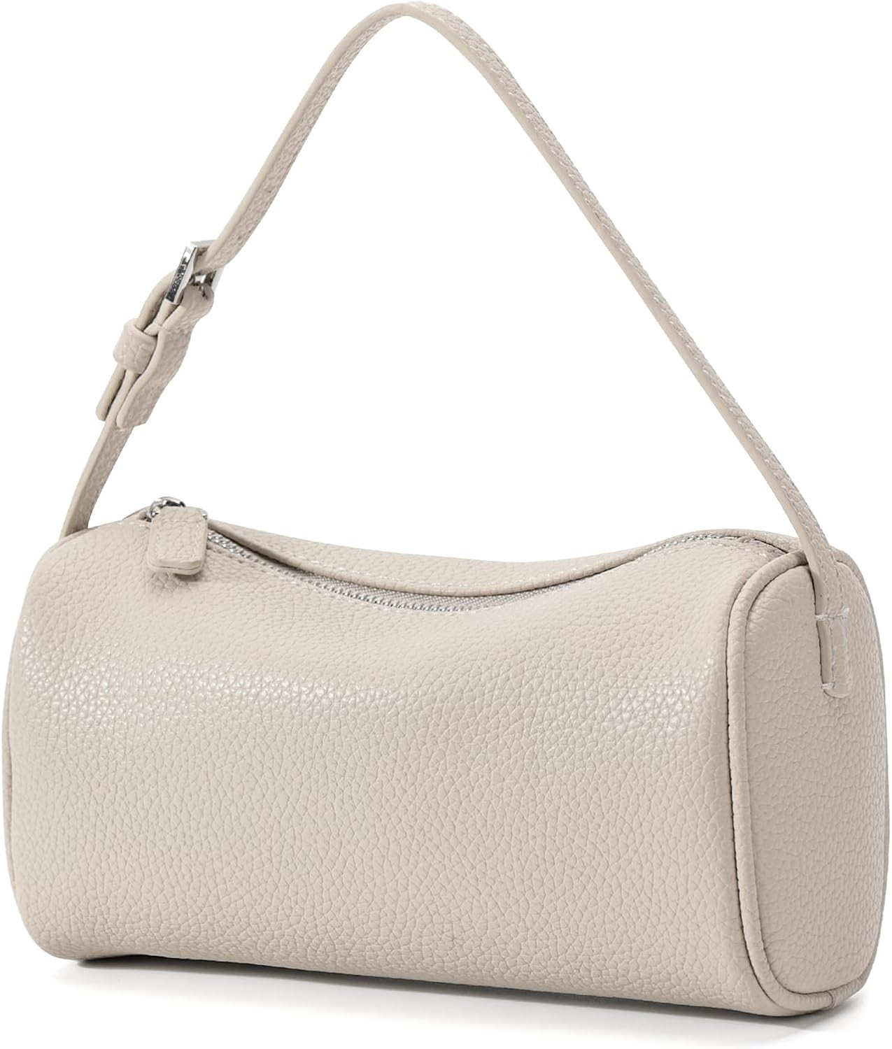 KouLi Buir PU Leather Crossbody Purse for Women Trendy Small Barrel Hobo Shoulder Handbag Lightweight Daily Purse | Amazon (US)