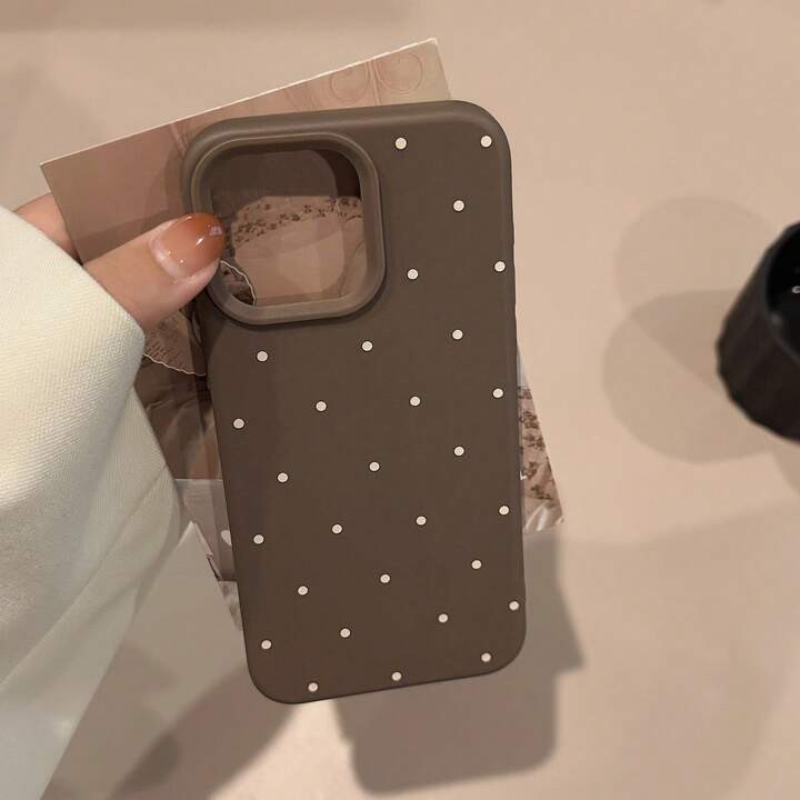 £0.77Estimated-48%£1.50GUCADI 1pc Minimalist Style Dopamine Print Polka Dot Soft Phone Case, Co... | SHEIN