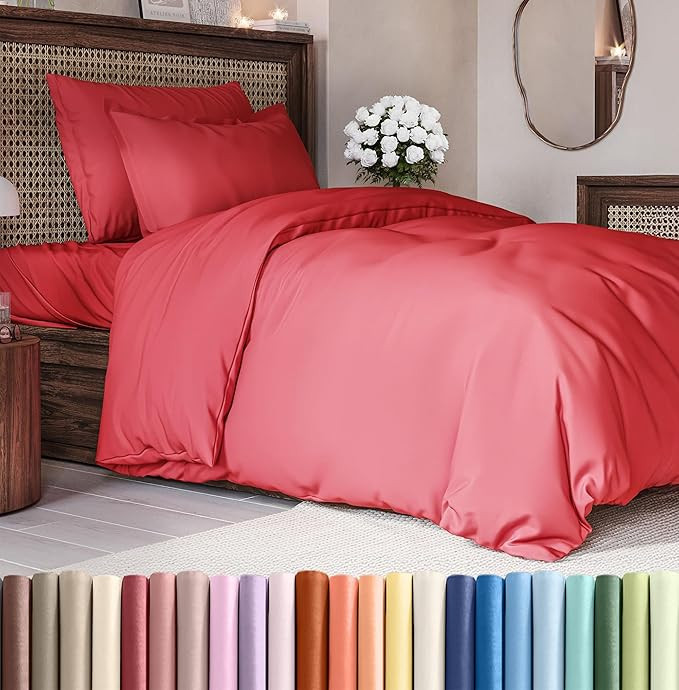 Duvet Cover Twin/Twin XL Size Set - Extra Soft Twin/Twin XL Duvet Cover 68" x 90" with 1 Pillow S... | Amazon (US)