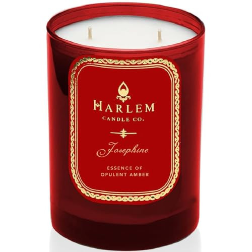HARLEM CANDLE CO. Josephine - Luxury Scented Soy Candle, 11 oz - 80-Hour Burn Time | Rose, Jasmine, Warm Amber, Tonka Bean, and Sandalwood | Scented Candles for Home | Amazon (US)