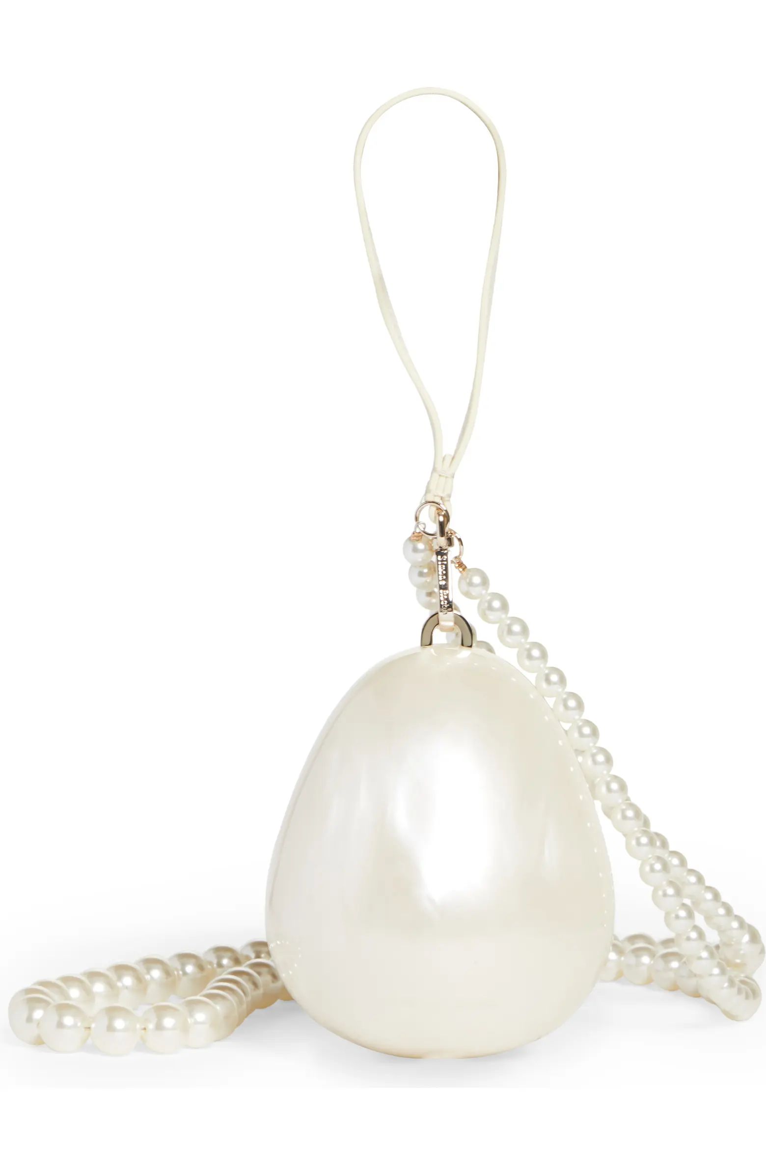 Micro Imitation Pearl Top Handle Bag | Nordstrom