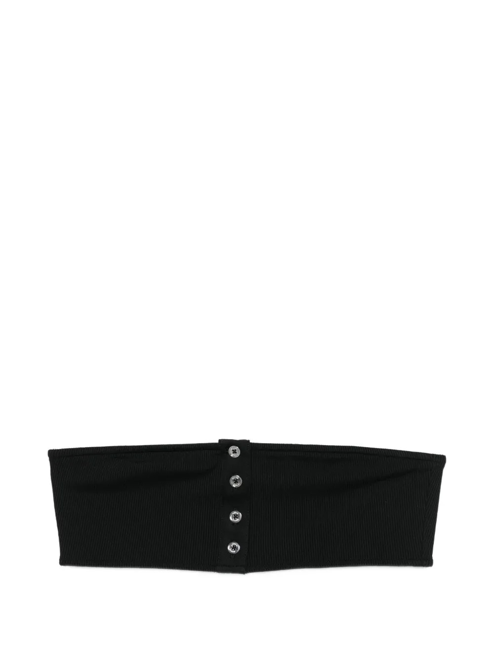 TOTEME Ribbed Strapless Bikini Top | Black | FARFETCH | Farfetch Global