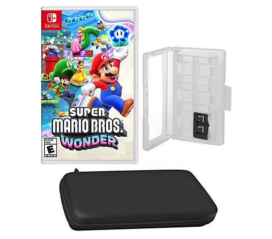 Super Mario Bros. Wonder Game w/ Caddy & Case - Nintendo Switc - QVC.com | QVC