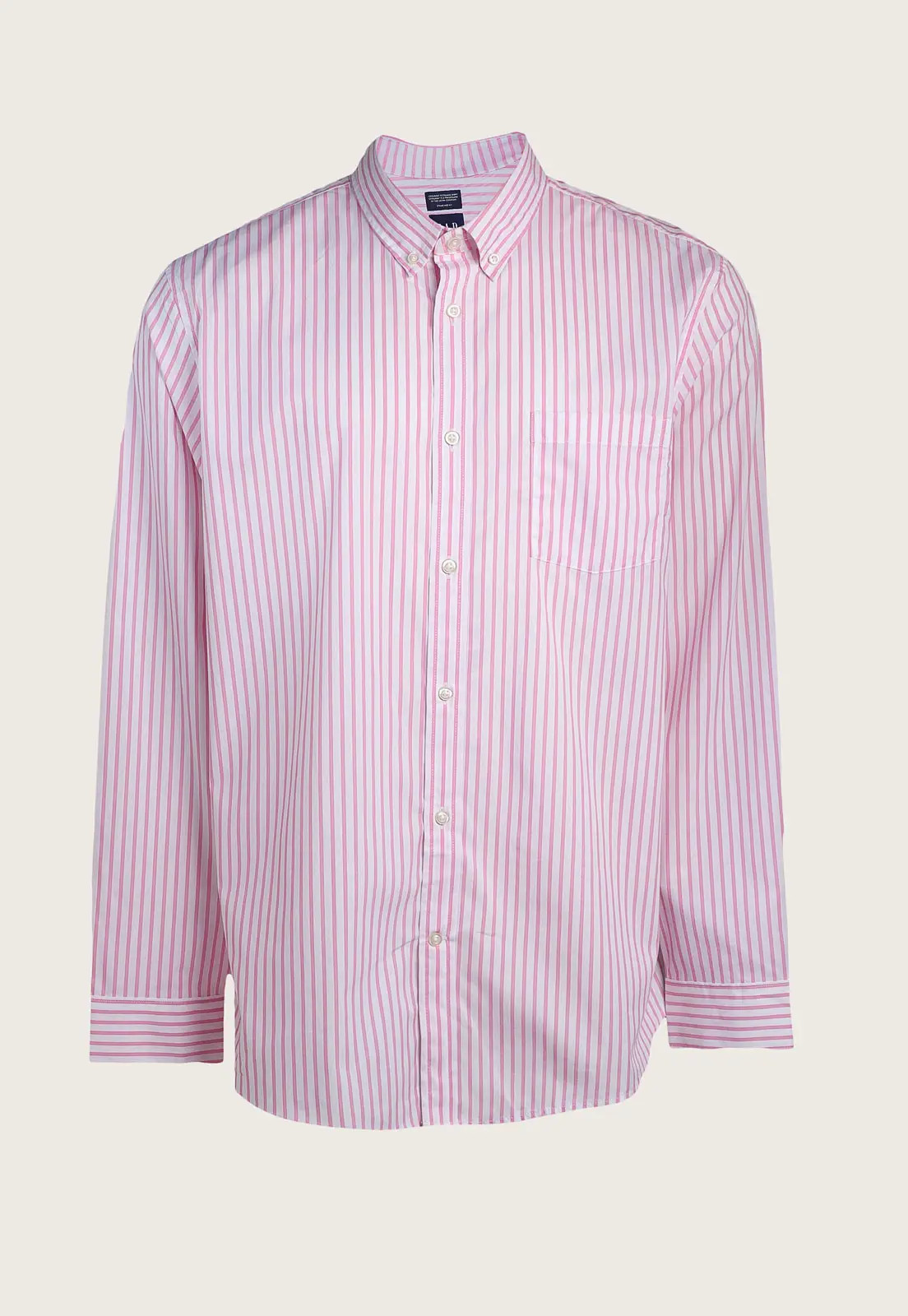 Camisa GAP Reta Listrada Rosa | Dafiti (BR)