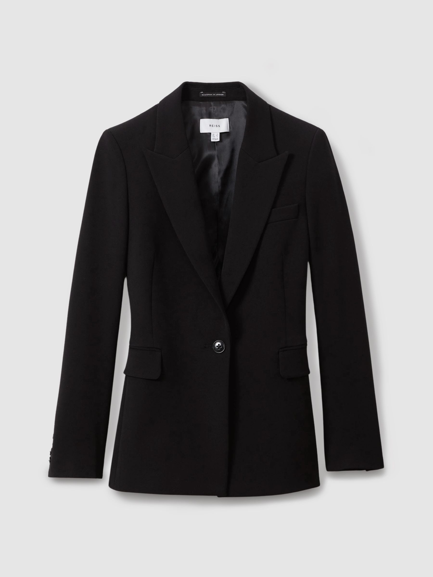 Reiss Tailored Single Breasted Suit Blazer in Black - REISS | Reiss UK